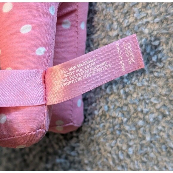 Victoria's Secret Pink Spotted Dog 7” Plush Peace Heart Yellow Shirt 2009 - Picture 8 of 9